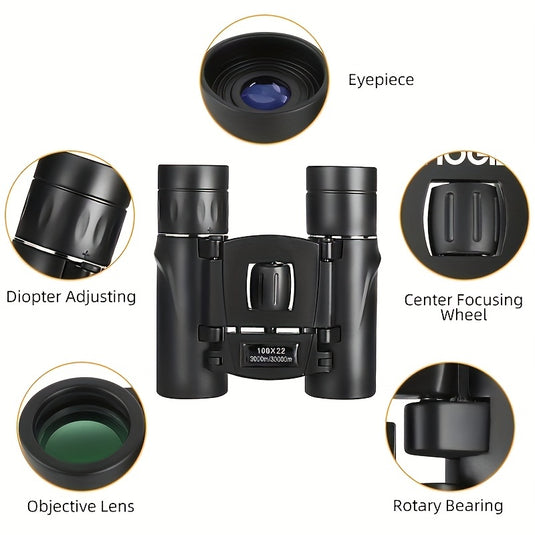 KinWild 100x22 High Definition Telescope Binoculars