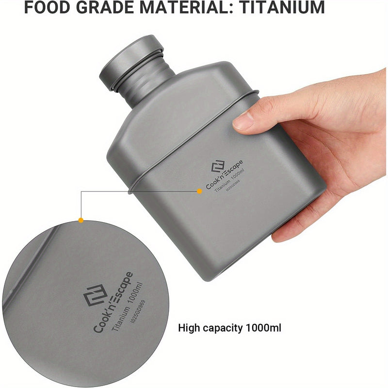 Load image into Gallery viewer, Cook&#39;n&#39;Escape Titanium Canteen, 3.3 gal (1 L)
