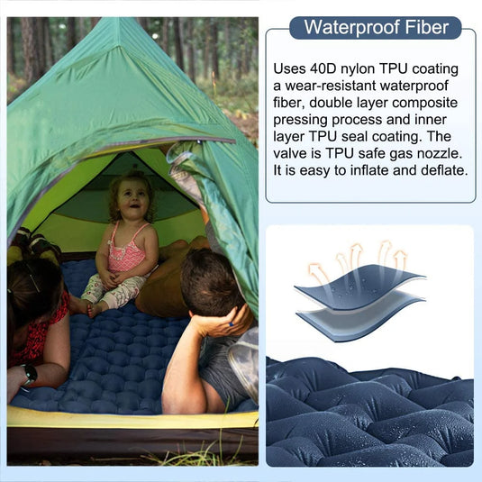 FUNDANGO Single Air Pad Ultralight Inflatable Camp Mattresses Sleeping Pad