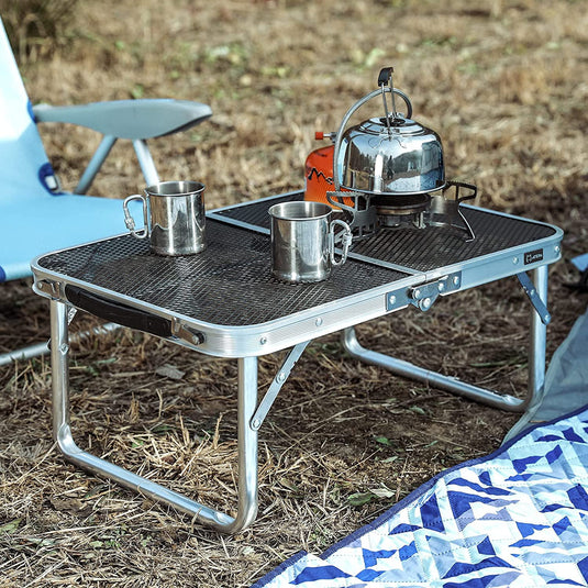 ATEPA Steel Mesh Table Portable Camping Table