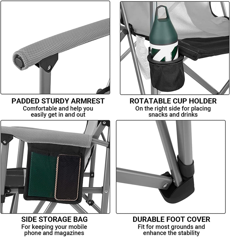 Load image into Gallery viewer, KingCamp Folding Camping Chair with Cup Holder
