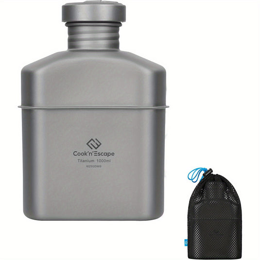 Cook'n'Escape Titanium Canteen, 3.3 gal (1 L)