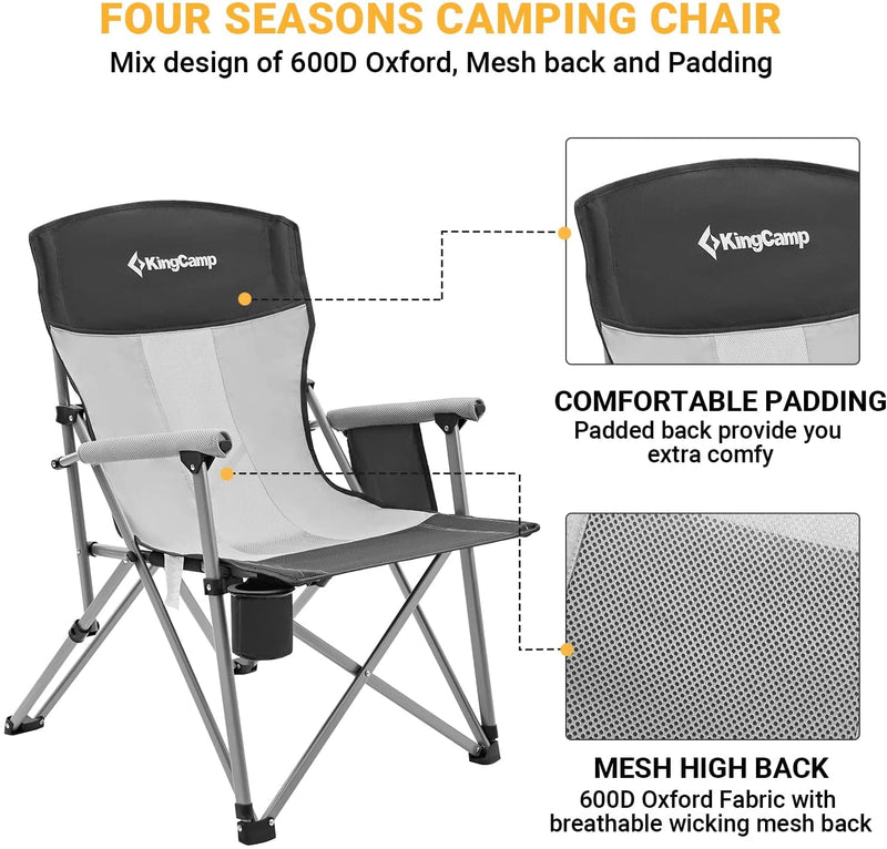 Load image into Gallery viewer, KingCamp Folding Camping Chair with Cup Holder
