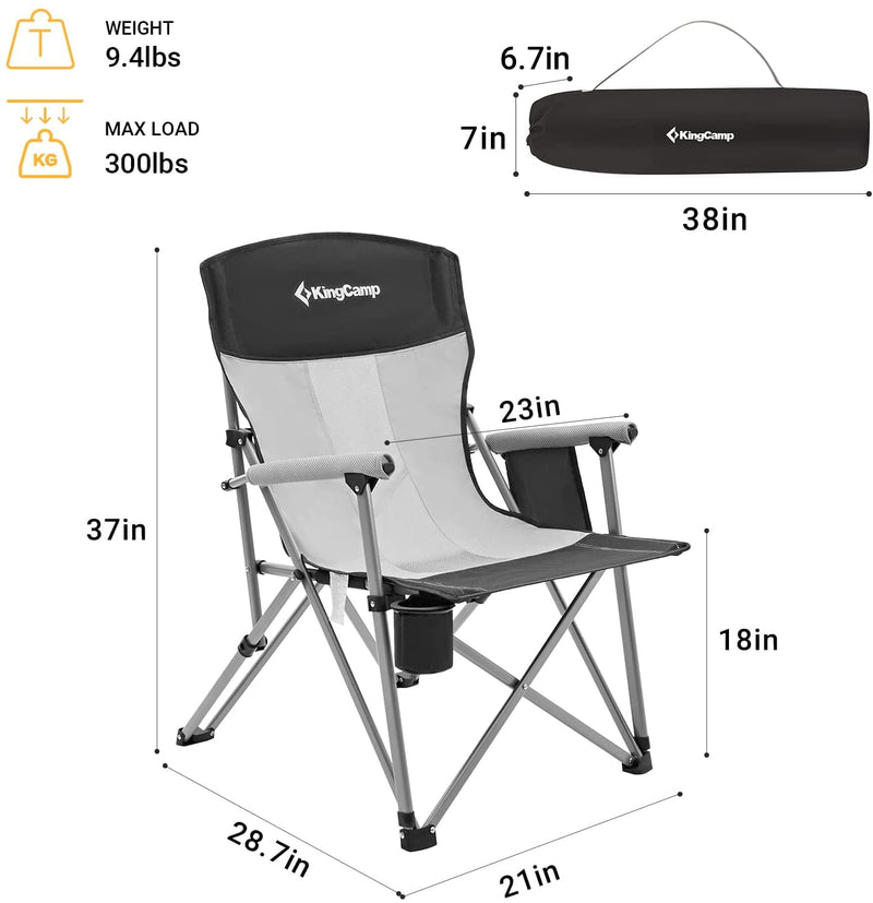 Load image into Gallery viewer, KingCamp Folding Camping Chair with Cup Holder
