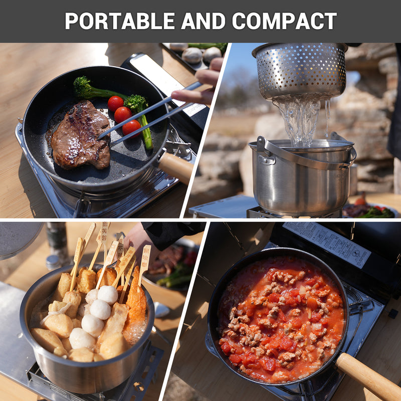 Load image into Gallery viewer, KingCamp Stainless Steel Cookware Set
