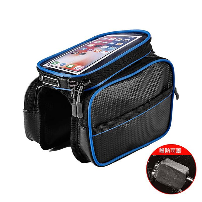 Large Capacity Rainproof Front Bag with Touch Screen Phone Holder