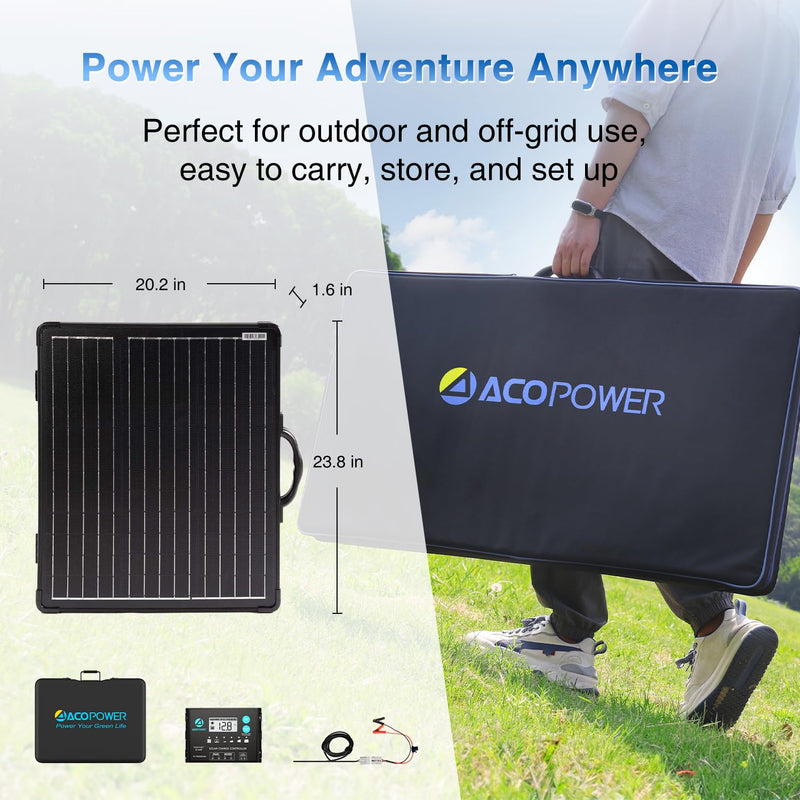 Load image into Gallery viewer, ACOPOWER Mono Lightweight Portable Solar Panel Kit
