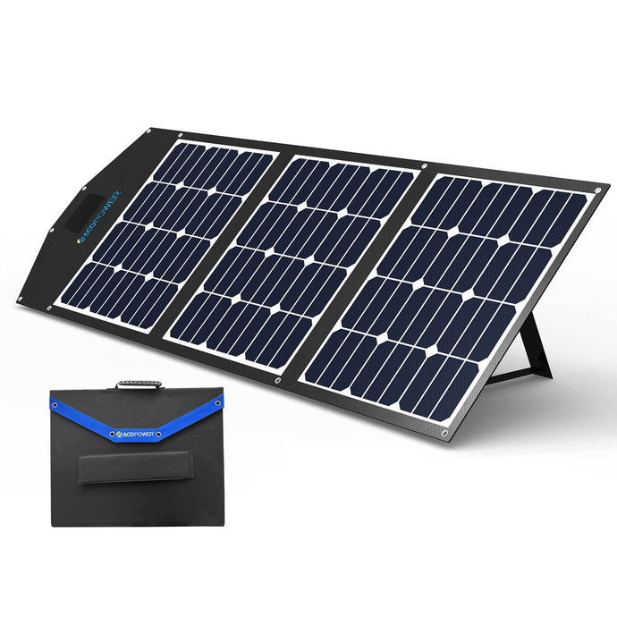 ACOPOWER Portable Solar Panel Foldable Solar Panel Suitcase