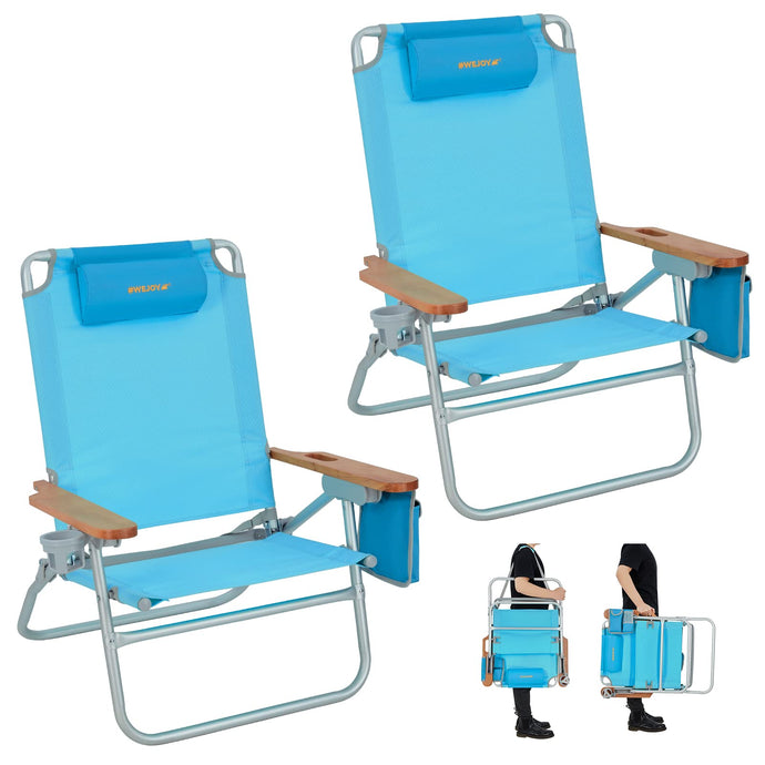 WEJOY Beach Chair L Set of 2