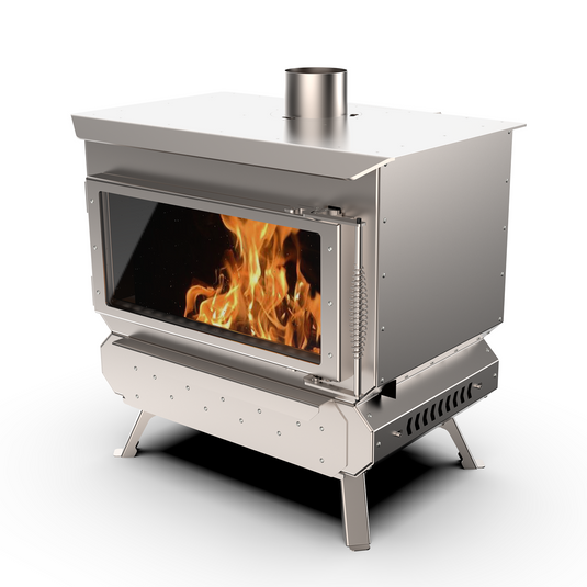 KingCamp Phantom Pro Wood Stove with  Secondary Combustion & Power Bank-Powered Active Heat Circulation System