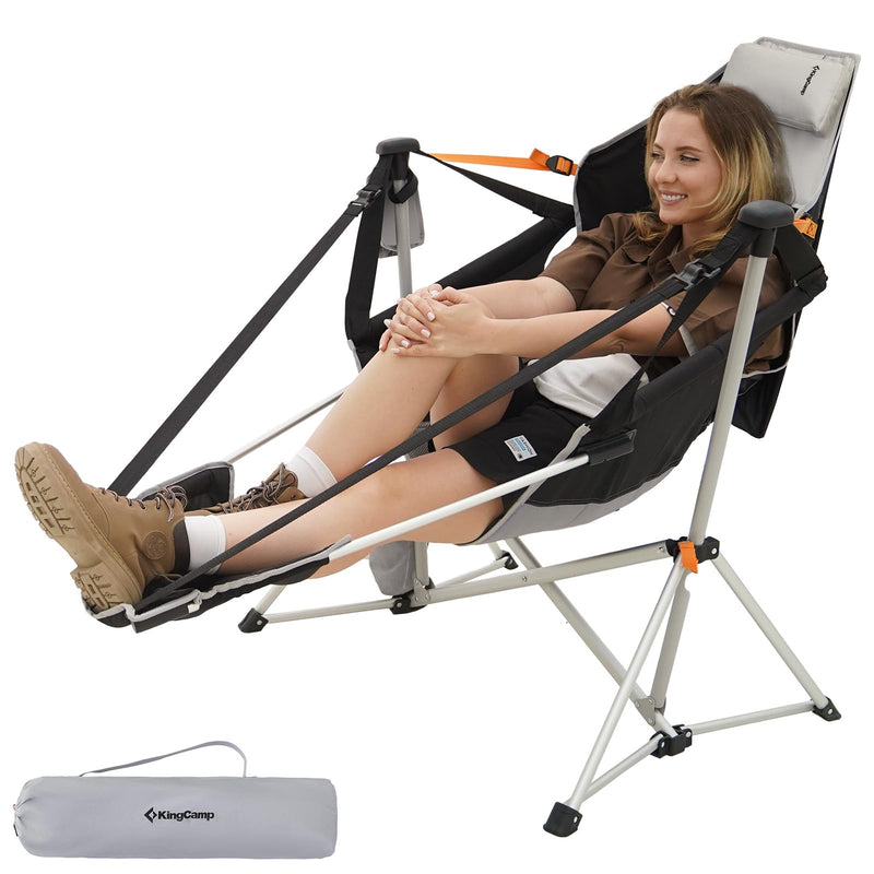 Load image into Gallery viewer, KingCamp ORCHID C20 Folding Rocking Chair Hammock Camping Chair
