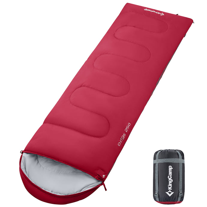 KingCamp Oasis 250 Sleeping Bag-Envelope With Hood