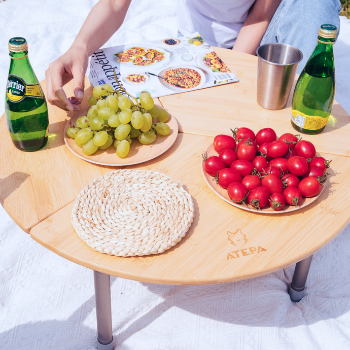 ATEPA Bamboo Table Three-Fold