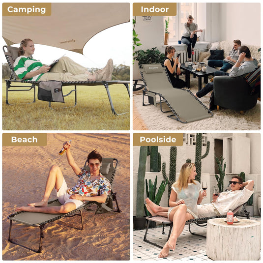 KingCamp BERLIN Classic Adjustable Cot Lounge Chair