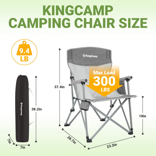 KingCamp Hard Armchair Set of 2