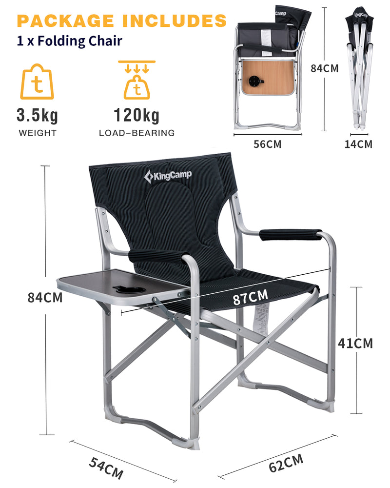 Load image into Gallery viewer, KingCamp Foldable Director&#39;s Chair
