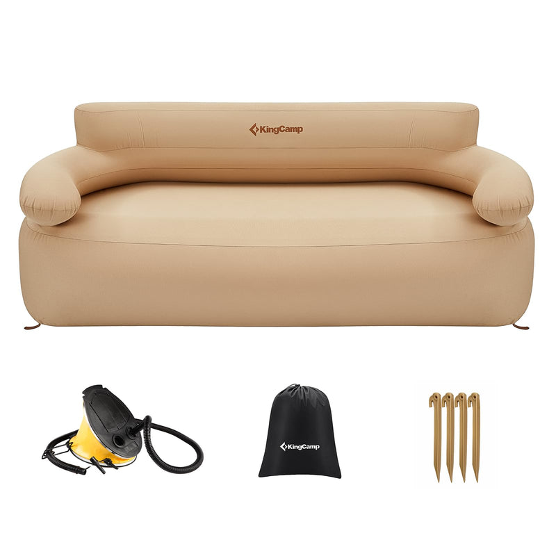 Load image into Gallery viewer, KingCamp Double Inflatable Sofa with Foot Pump
