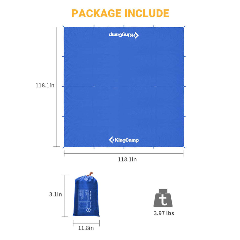 Load image into Gallery viewer, KingCamp Camping Tent Tarp Blue
