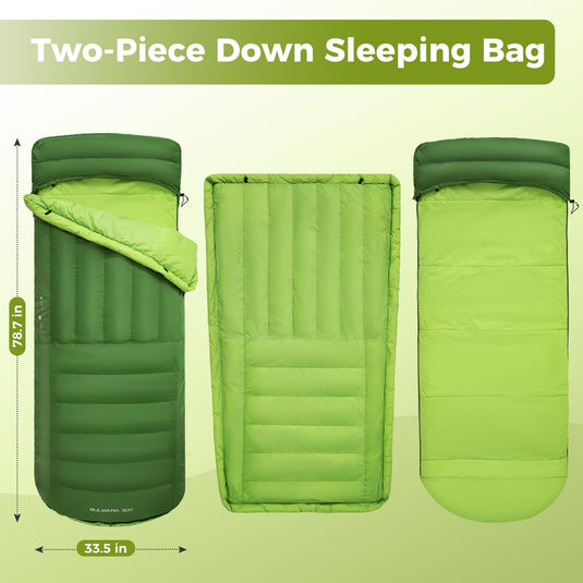 ATEPA BULWARK 300 Down Sleeping Bag-Envelope With Hood