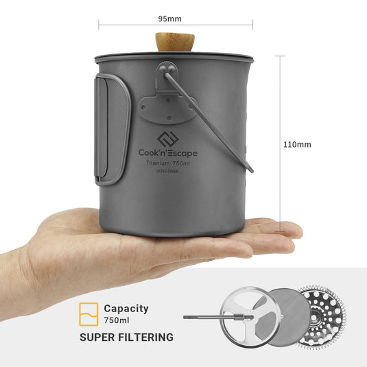 Cook'n'Escape 750ml Titanium Coffee Cup