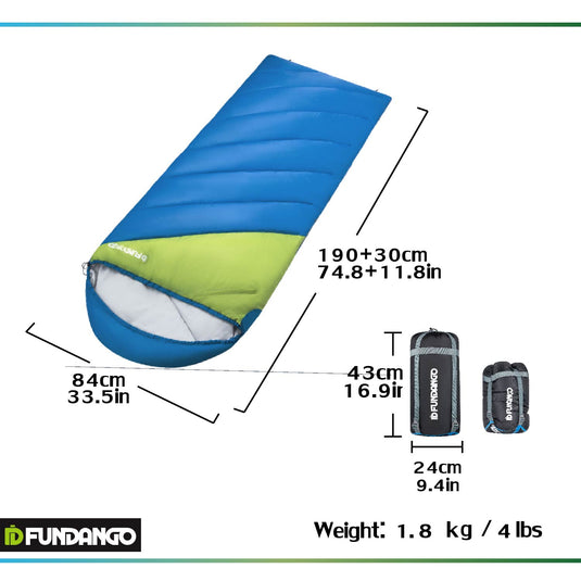 FUNDANGO CAMPER 300 Hooded Rectangular Sleeping Bag