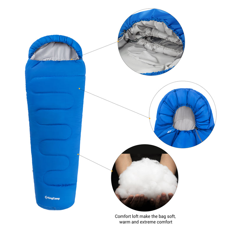 Load image into Gallery viewer, KingCamp Treck 300XL Sleeping Bag-Mummy
