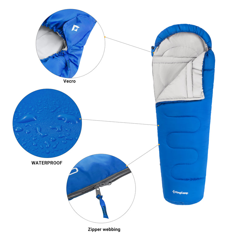 Load image into Gallery viewer, KingCamp Treck 300XL Sleeping Bag-Mummy
