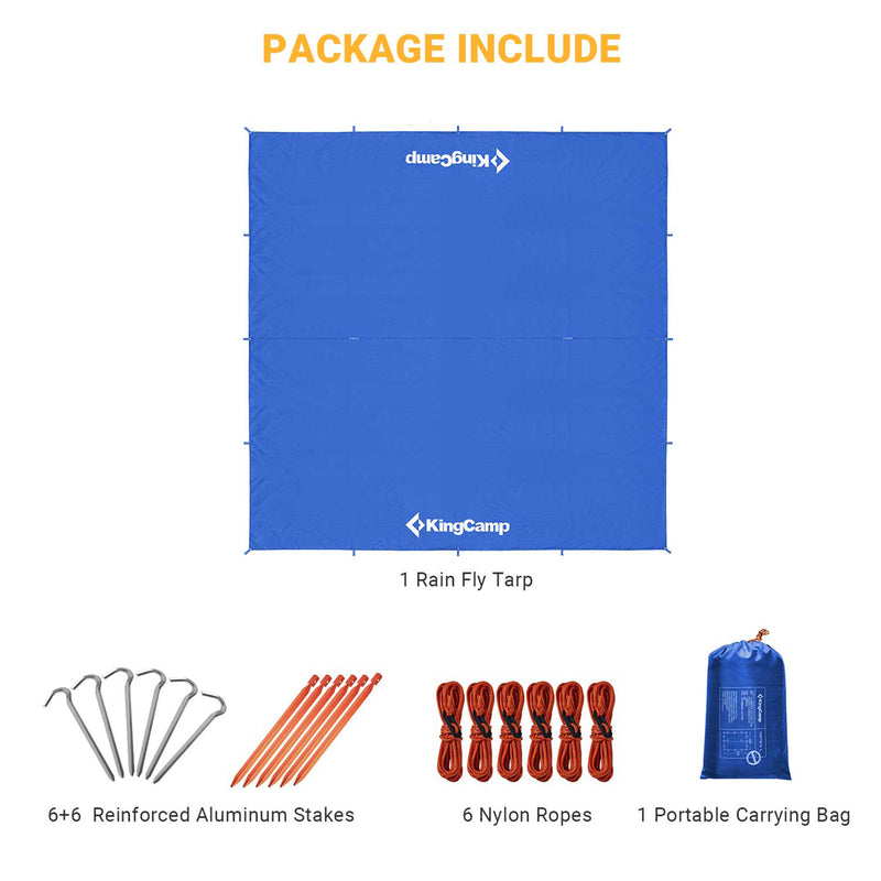 Load image into Gallery viewer, KingCamp Camping Tent Tarp Blue
