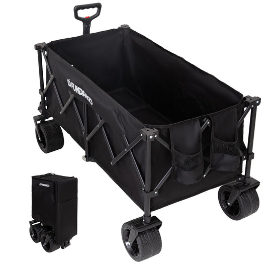 FUNDANGO Folding Wagon 180L Dual Chassis Camping Wagon