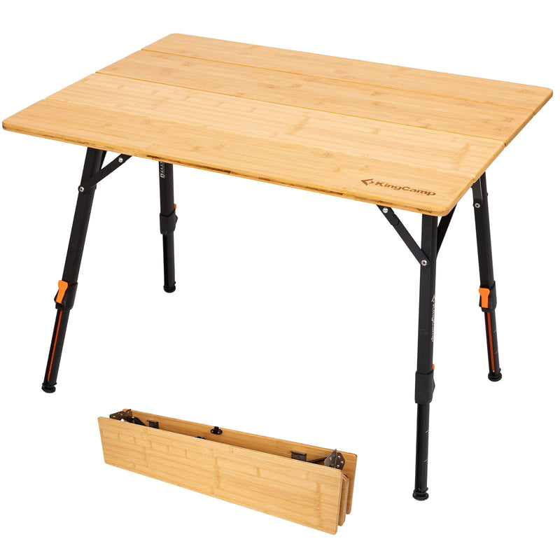 Load image into Gallery viewer, KingCamp BAMBOO Folding Bamboo Table
