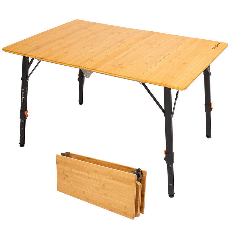 Load image into Gallery viewer, KingCamp BAMBOO Folding Bamboo Table
