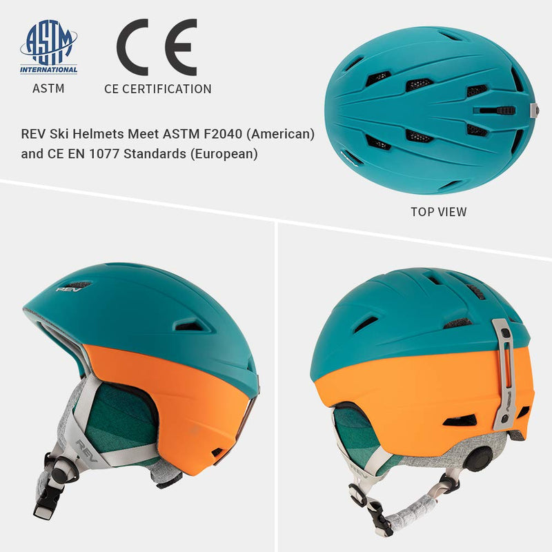 Load image into Gallery viewer, REV SPORTS Ski Helmet - with ASTM Certified Safety
