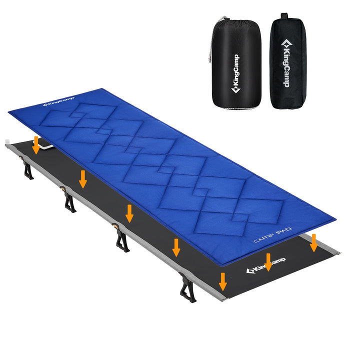 KingCamp Ultralight Camping Cot & Padding Set