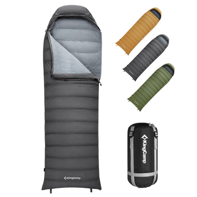 KingCamp Lightweight Down Sleeping Bag-Envelope With Hood