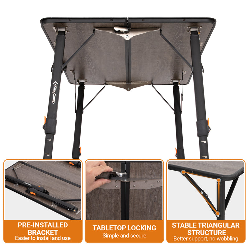 Load image into Gallery viewer, KingCamp GRANITE Folding Fiberglass Table
