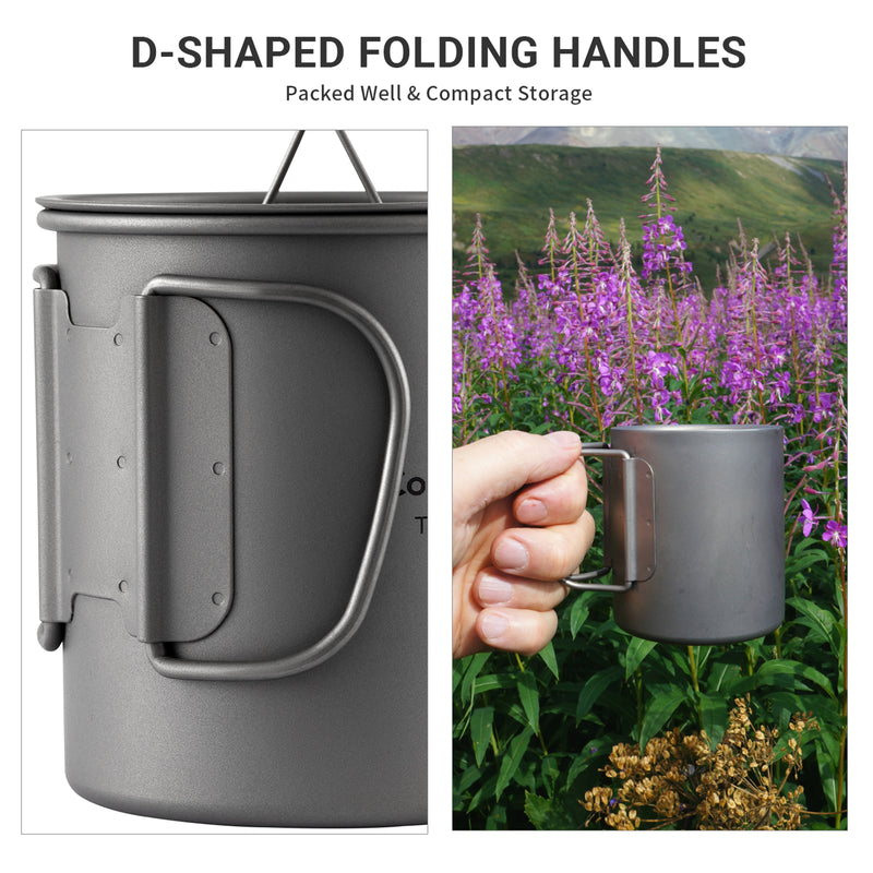 Load image into Gallery viewer, Cook&#39;n&#39;Escape 300ml Titanium Double-Layer Cup
