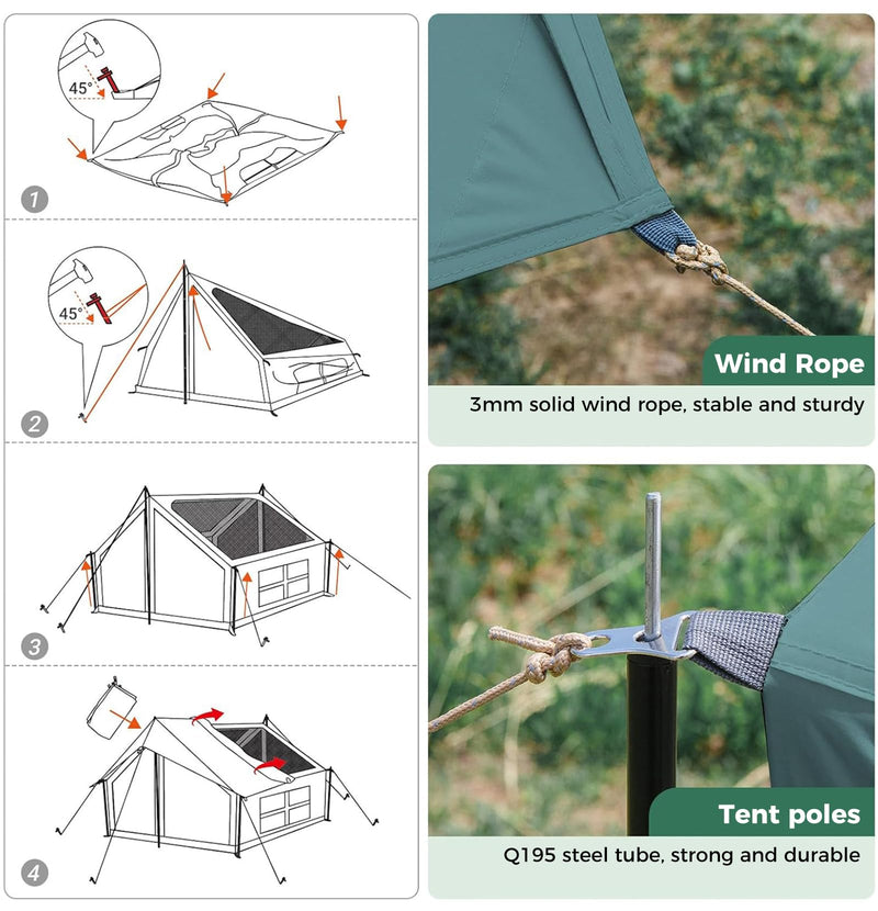 Load image into Gallery viewer, KingCamp Mountain In C2 Cabin Tent Accessory Kit
