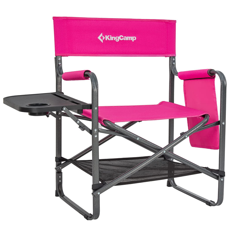 Load image into Gallery viewer, KingCamp Padded Outdoor Folding Director Chair with Side Table
