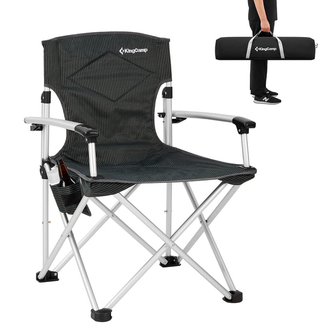 KingCamp CANNA HARD Compact Camp Chair Aluminum Hard Armrest