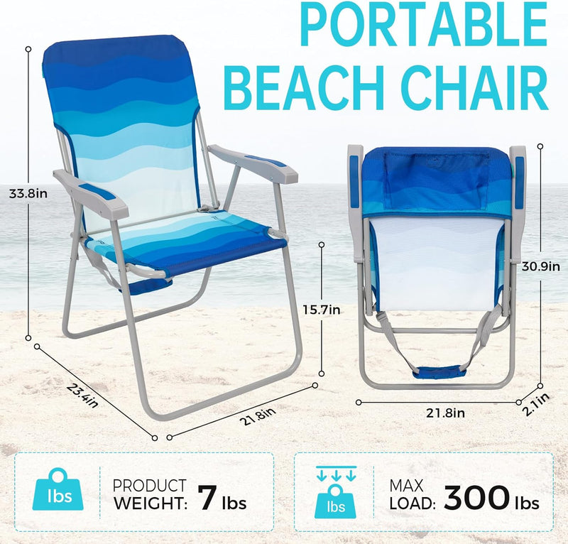 Load image into Gallery viewer, WEJOY Beach Chair Set of 2
