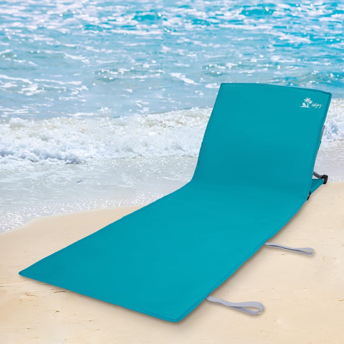 WEJOY Folding Adjustable Back Fabric Beach Lounger