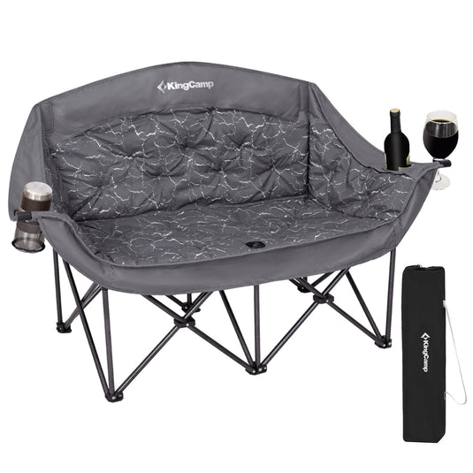 KingCamp Double Sofa Chair Heavy-Duty Loveseat Camping Chair