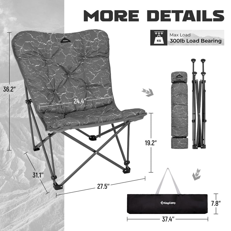 Load image into Gallery viewer, KingCamp C20 B Oversized Butterfly Camp Chair
