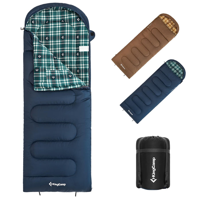 KingCamp CLOUDY 300 Flannel Lined Sleeping Bag