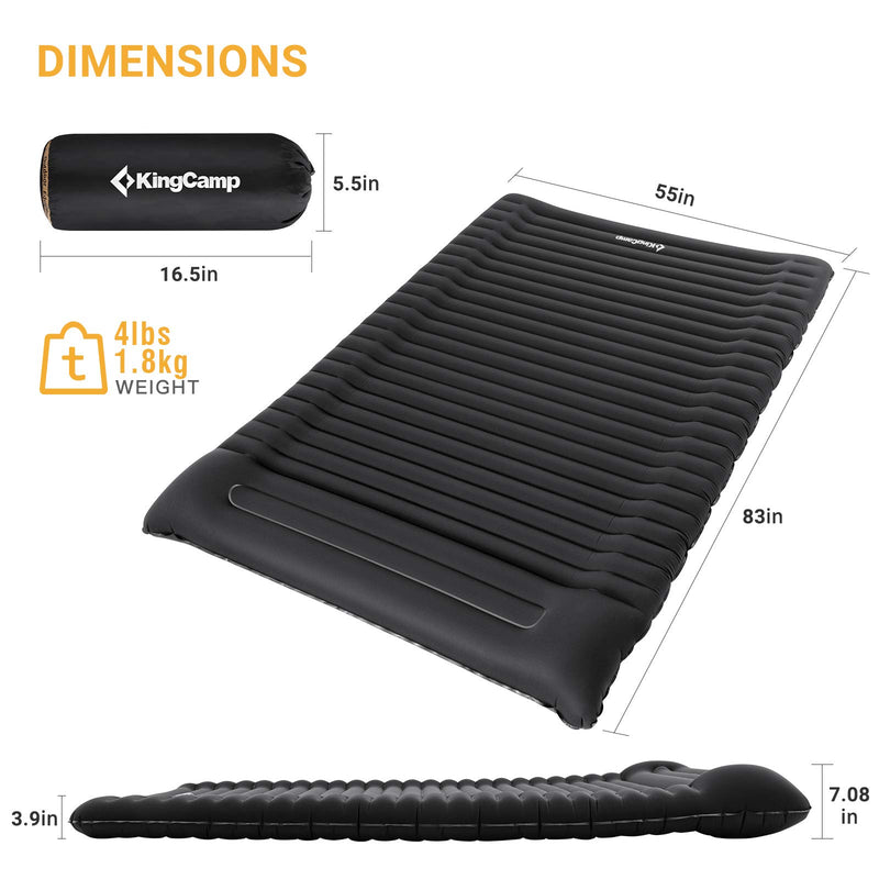 Load image into Gallery viewer, Kingcamp Deluxe Comfort Duo Double Air Pad
