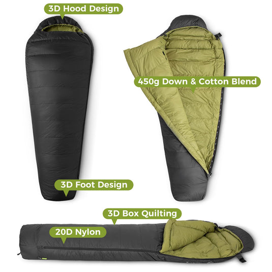 ATEPA ELEMENTS 450 Down Single Sleeping Bag