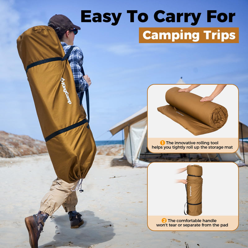 Load image into Gallery viewer, KingCamp Memory Foam Camping Mattress Camping Sleeping Pad
