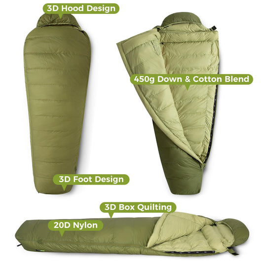 ATEPA ELEMENTS 450 Down Single Sleeping Bag