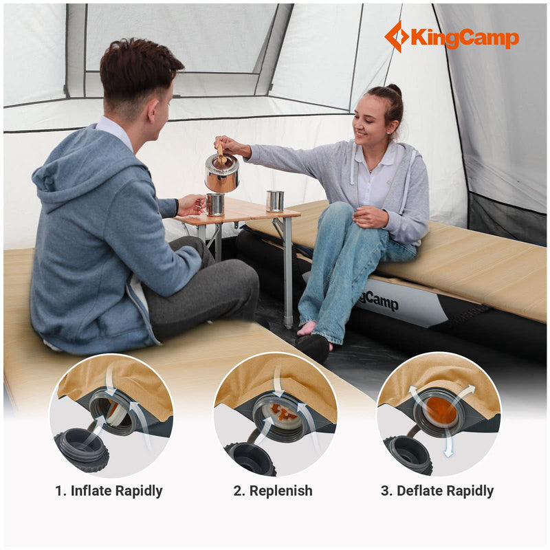 Load image into Gallery viewer, KingCamp 3-Inch Self-Inflating Foam Camping Mat
