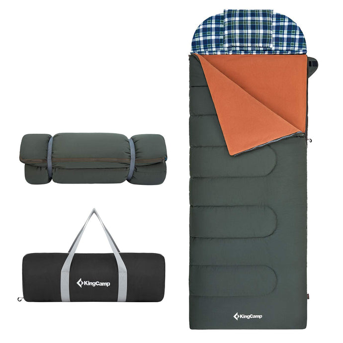 KingCamp FOREST PLUS 500 3 in 1 Flannel Sleeping Bag